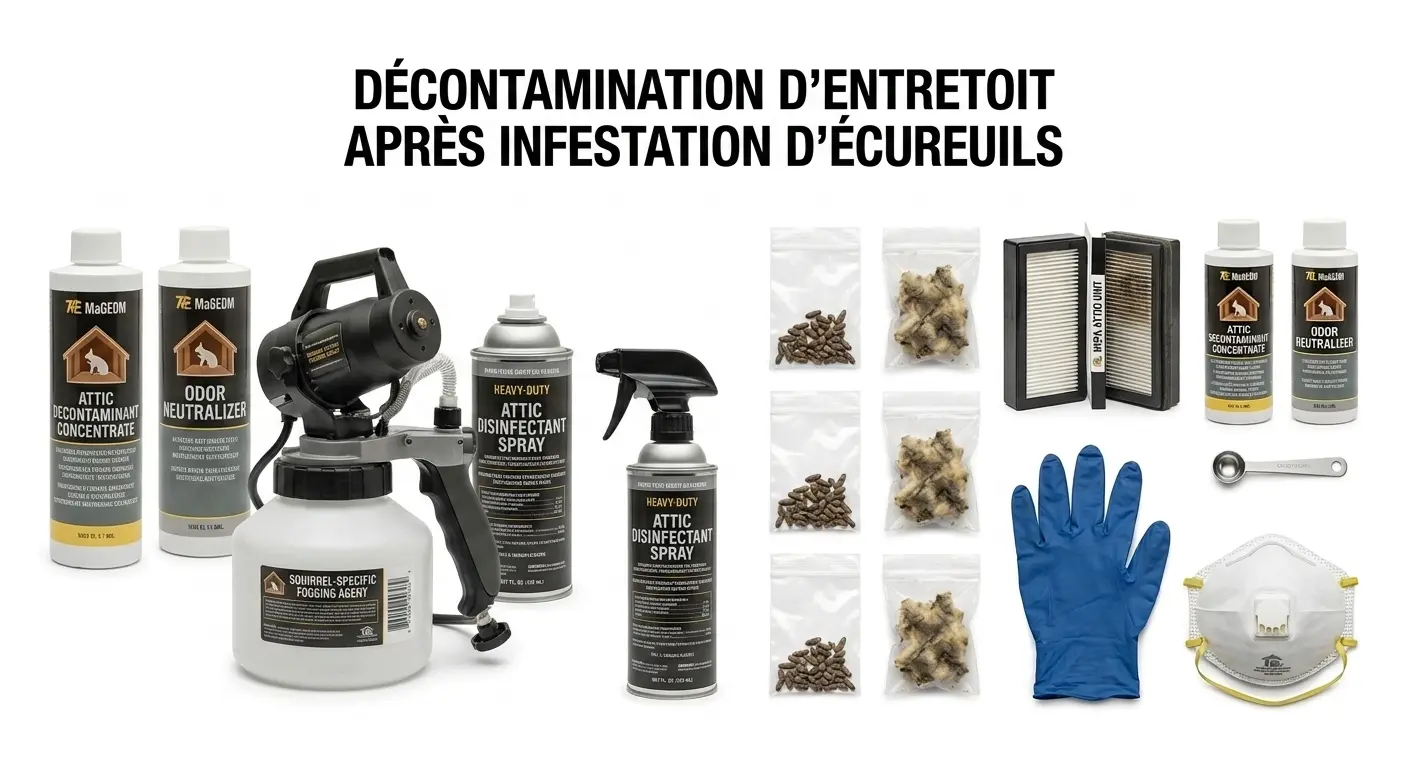 Décontamination de latrines de raton laveur