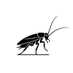 Logo d'extermination de blattes et coquerelles