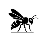 Logo d'extermination de guêpes et frelons