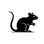 Logo d'extermination de rats